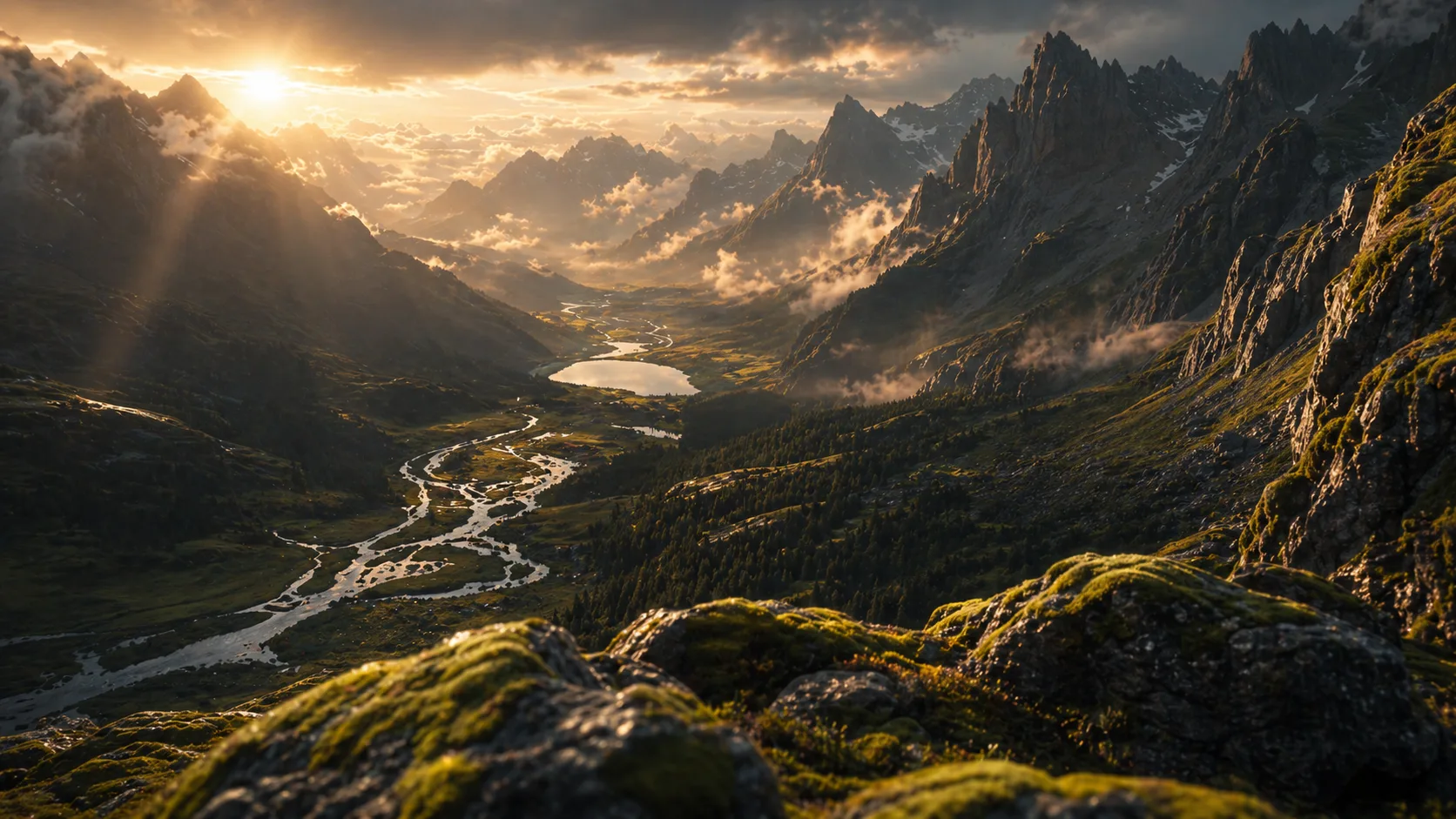 Cinematic landscape frame for Veo 4 watch
