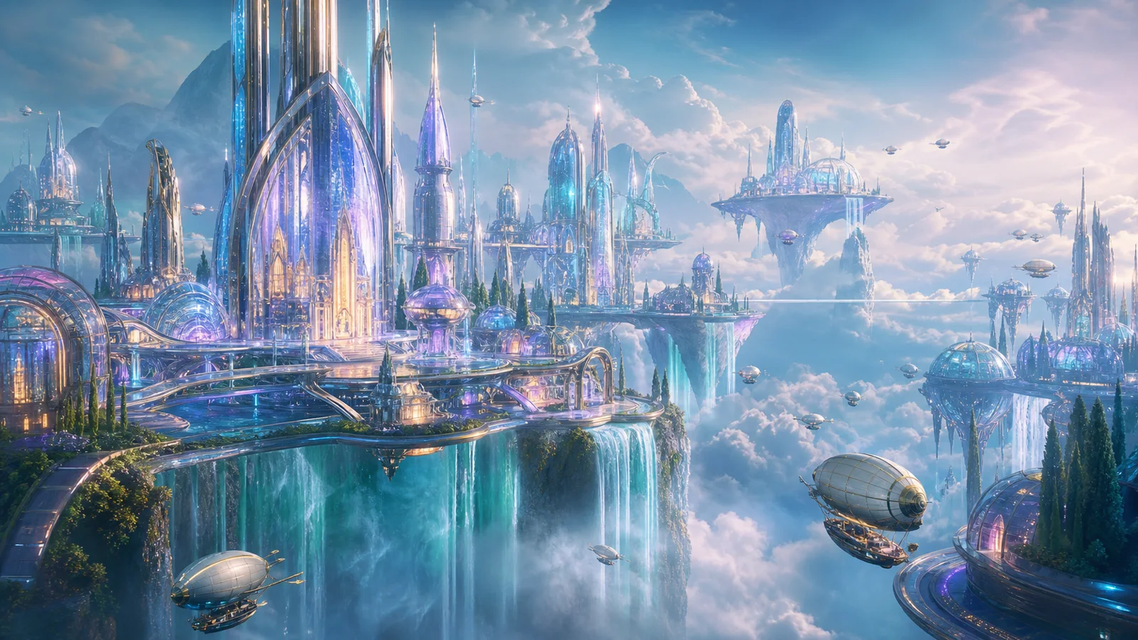 Floating glass city